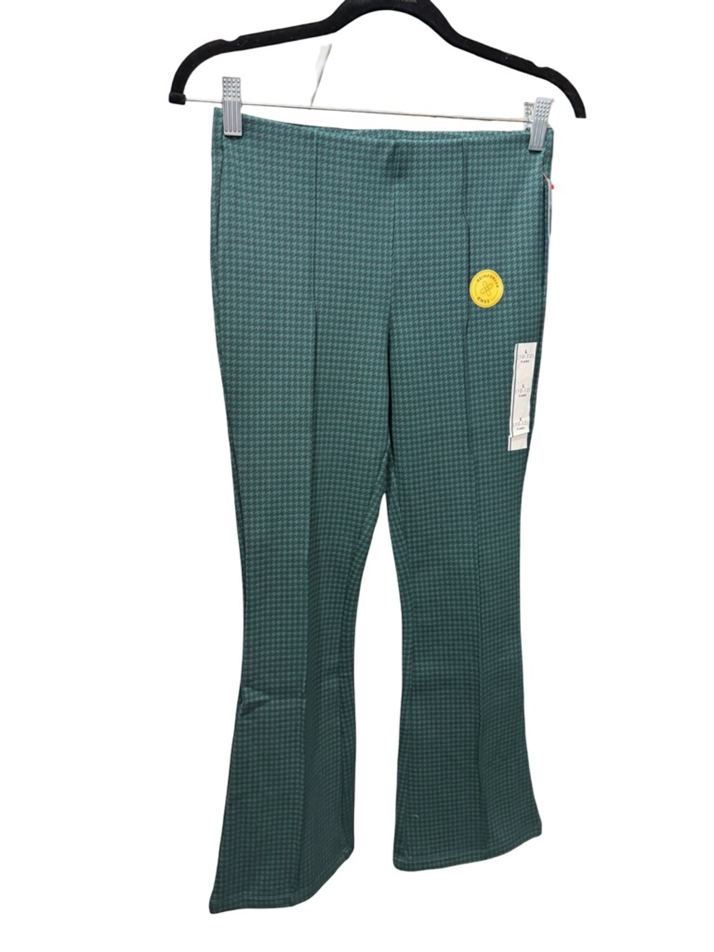 Cat & Jack Green Houndstooth Flare Pants